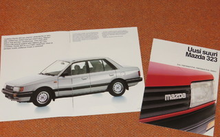 1986 Mazda 323 esite - KUIN UUSI - 18 sivua - suom