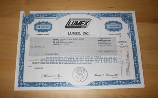 Lumex, Inc. osakekirja