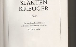 Kreuger: Släkten Kreuger, [R. Kreuger] 1978, sid, num, omist