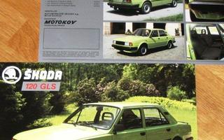 1986 Skoda 120 GLS esite - KUIN UUSI - Motokov