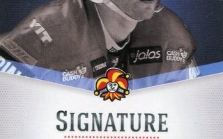 2012-13 Cardset ILARI FILPPULA Jokerit Signature nimmarikort