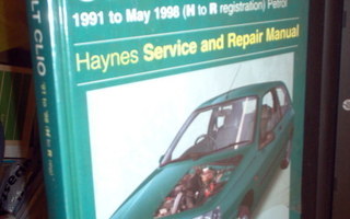 Renault Clio May 1991 to May 1998 Service and Repair Manual