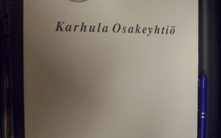 Karhula Osakeyhtiö kuvasto A-P 1932-1934 näköispainos