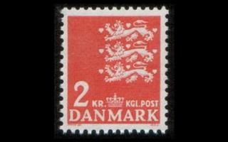 Tanska 290x ** Vaakuna 2,00 kr x-paperi (1946)