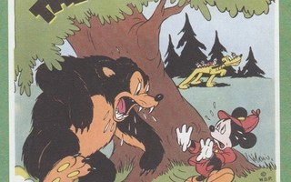 Disney Mikki ja iso karhu (postikortti)