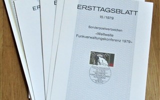Länsi-Saksa fdc-kortit 23 kpl:n nippu