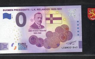 0-EURO Suomi  L.K.Relander Leijonavaakunalla