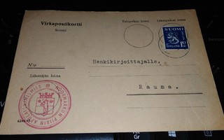 Pomarkku Noormarkku - Pori M-30 kortti 1951 PK700/2
