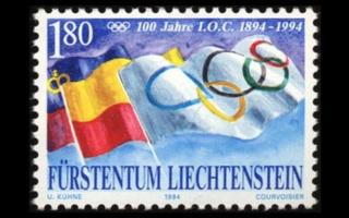 Liechtenstein 1082 ** Olympiakomitea 100v (1994)