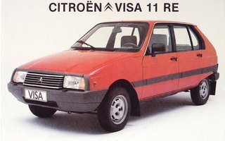 Citroen Visa 11 RE -esite 80-luvun alusta