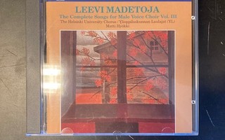 Madetoja - The Complete Songs For Male Voice Vol.III CD