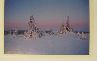 Kortti: Talvimaisema • Iltarusko