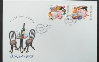 FDC 1998 Eurooppa-merkit kansanjuhlat, LaPe 1427, 1428