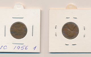 USA 1 cent 1956, 1