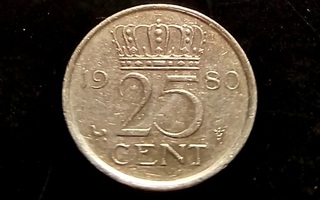 25 centtiä, Alankomaat, v.1980