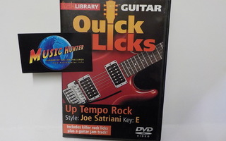 QUICK LICKS UP TEMPO ROCK, STYLE: JOE SATRIANI UUSI DVD
