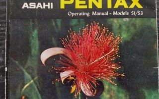 Asahi Pentax Operating Manual-Models S1/S3 vuodelta 1962