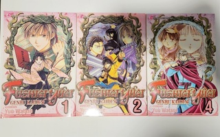 Fushigi Yugi Genbu Kaiden volumet 1-2 ja 4 (englanti)