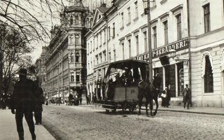 Helsinki Hevosraitiovaunuliikennettä 1890-l UP