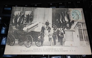 Alphonse XIII Espanja 1905 Visiitti Paris PK55 ALE!