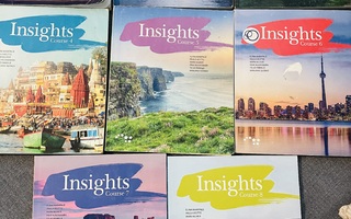 Lukio kirjoja Englanti Insights 1 - 8 (1kpl)