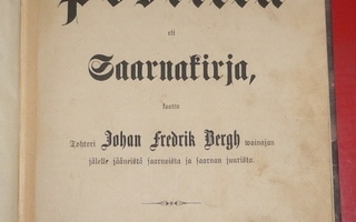 Johan Fredrik Bergh : Postilla eli Saarnakirja  1875 1.p.