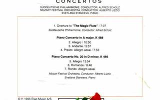 Wolfgang Amadeus Mozart : Konserttoja CD