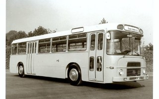 Vanha linja-autopostikortti, Krupp 0124 1960