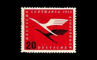 Saksa 208 ** Lufthansa 20 Pf (1955)