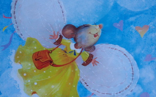Katarina Babok hiirineiti lentää taivaalla hienossa asussa