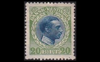 Tanskan Länsi-Intia 52 * Christian X 20 bit (1915)