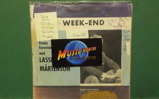 LASSE MÅRTENSON - MINNEN / WEEK-END VG+/VG SWE -64 7" SINGLE