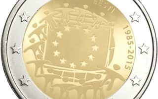 VIRO 2015 EU-lippu 2 € juhlaraha rullasta