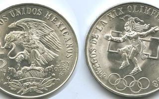 *OLYMPIA 1968*MEXICO*25 PESOS*HOPEA*