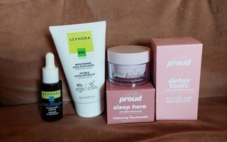 SKIN PROUD + SEPHORA KOSMETIIKKA PAKETTI 6 KPL