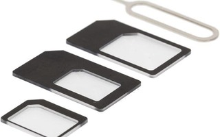 Deltaco SIM kortti Adapteri, Nano, Mikro ja Mini *UUSI*