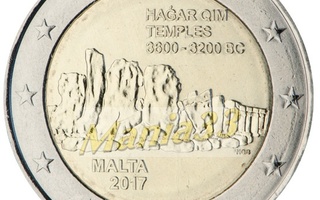 2€ Juhlaraha Malta 2017 Hagar Qim "F"