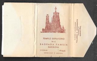 Barcelona - Sagrada Família korttihaitari n. 60-luku