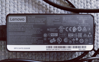 Lenovo kannettavan tietokoneen virtalähde 20V 65W USB-C