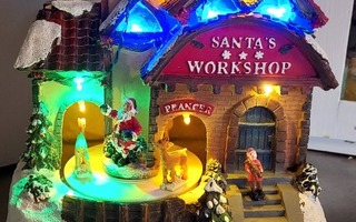 JOULUPUKINPAJA - SANTA'S WORKSHOP LED-VALOTALO