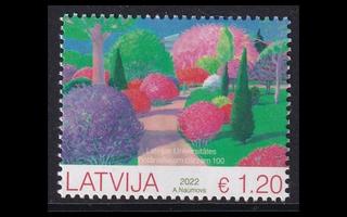 Latvia 1163 ** Kasvitieteellinen puutarha 100v (2022)