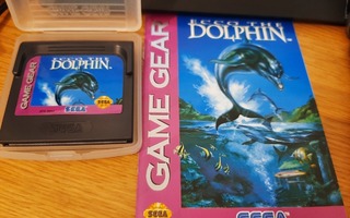 Sega Game Gear Ecco The Dolphin ja ohjeet