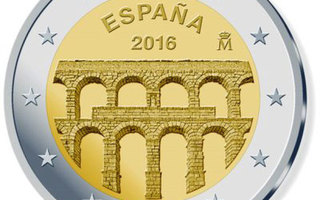 ** ESPANJA 2€ 2016 Segovia pillerissä **