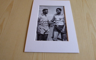 Uusi Pelé ja Eusebio valokuva & paspis