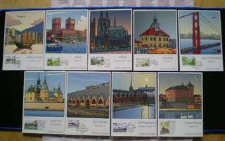 Ahvenanmaan vuoden 1997 näyttelykortit - 9 kpl