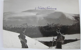VANHA Postikortti Lappi Äkäslompolo 1957