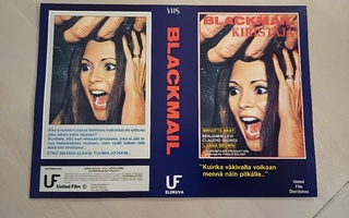 Blackmail - Kiristäjä VHS kansipaperi / kansilehti