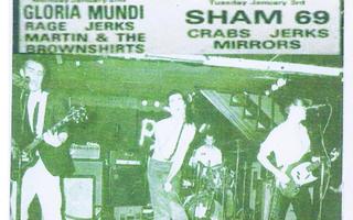 SHAM 69 live at the vortex london 3/1/1978 ...uk classic