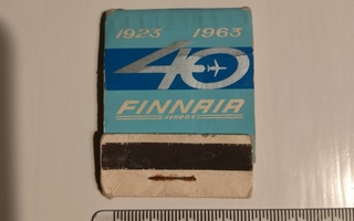 Vanha Finnair 40v. tulitikkuaski v. 1963