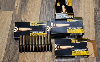 Kiväärinpatruuna Sako Racehead kal. .308 (100 kpl)